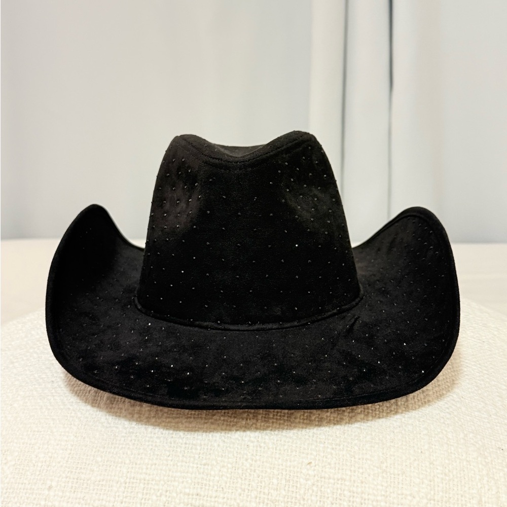 Black Suede Cowboy Hat